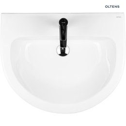 Jog Oltens Jog umywalka 61x49 cm wisząca z powłoką SmartClean biała 41501000