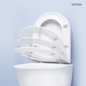Gulfoss Zestaw Oltens Gulfoss miska WC wisząca PureRim z powłoką SmartClean z deską wolnoopadającą 42508000
