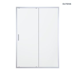 Fulla Oltens Fulla drzwi prysznicowe 130 cm wnękowe chrom błyszczący/szkło przezroczyste 21203100