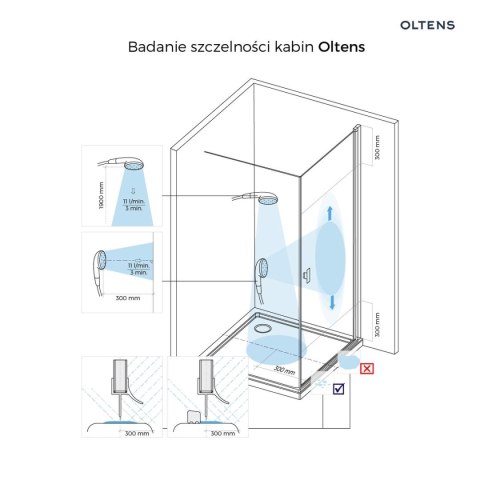 Rinnan Oltens Rinnan kabina prysznicowa 80x90 cm prostokątna drzwi ze ścianką czarny mat/szkło przezroczyste 20212300 Rinnan Oltens Rinnan kabina prysznicowa 80x90 cm prostokątna drzwi ze ścianką czarny mat/szkło przezroczyste 20212300