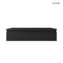Vernal Oltens Vernal szafka 100 cm podumywalkowa wisząca z blatem czarny mat 68102300