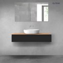 Vernal Oltens Vernal szafka 120 cm podumywalkowa wisząca czarny mat 60012300