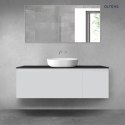 Vernal Oltens Vernal zestaw mebli łazienkowych 140 cm z blatem szary mat/czarny mat 68319700