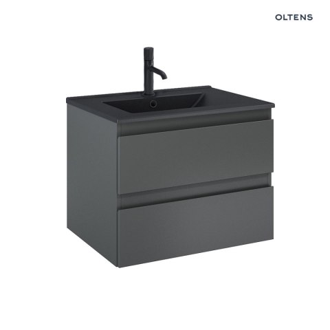 Vernal Oltens Vernal umywalka z szafką 60 cm czarny mat/grafit mat 68036400 Vernal Oltens Vernal umywalka z szafką 60 cm czarny mat/grafit mat 68036400