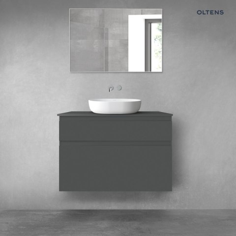 Vernal Oltens Vernal zestaw mebli łazienkowych 100 cm z blatem grafit mat 68220400 Vernal Oltens Vernal zestaw mebli łazienkowych 100 cm z blatem grafit mat 68220400
