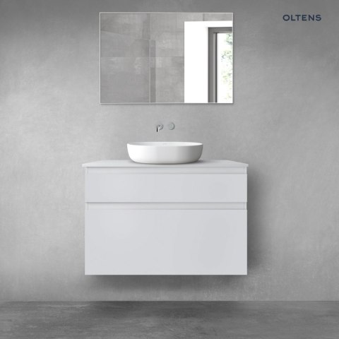 Vernal Oltens Vernal zestaw mebli łazienkowych 100 cm z blatem szary mat 68220700 Vernal Oltens Vernal zestaw mebli łazienkowych 100 cm z blatem szary mat 68220700