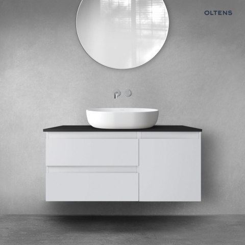 Vernal Oltens Vernal zestaw mebli łazienkowych 100 cm z blatem szary mat/czarny mat 68205700 Vernal Oltens Vernal zestaw mebli łazienkowych 100 cm z blatem szary mat/czarny mat 68205700