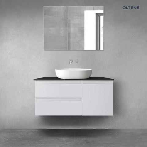 Vernal Oltens Vernal zestaw mebli łazienkowych 100 cm z blatem szary mat/czarny mat 68206700 Vernal Oltens Vernal zestaw mebli łazienkowych 100 cm z blatem szary mat/czarny mat 68206700