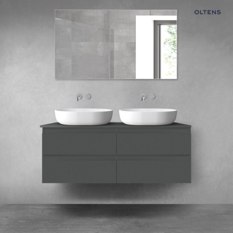 Vernal Oltens Vernal zestaw mebli łazienkowych 120 cm z blatem grafit mat 68214400 Vernal Oltens Vernal zestaw mebli łazienkowych 120 cm z blatem grafit mat 68214400