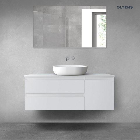 Vernal Oltens Vernal zestaw mebli łazienkowych 120 cm z blatem szary mat 68209700 Vernal Oltens Vernal zestaw mebli łazienkowych 120 cm z blatem szary mat 68209700