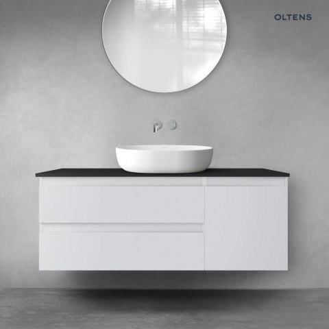 Vernal Oltens Vernal zestaw mebli łazienkowych 120 cm z blatem szary mat/czarny mat 68213700 Vernal Oltens Vernal zestaw mebli łazienkowych 120 cm z blatem szary mat/czarny mat 68213700