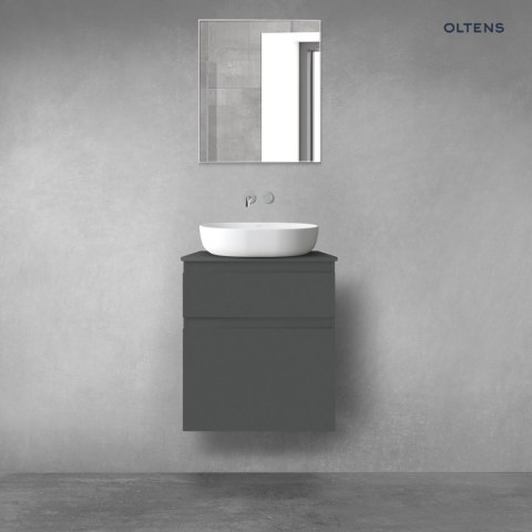 Vernal Oltens Vernal zestaw mebli łazienkowych 60 cm z blatem grafit mat 68218400 Vernal Oltens Vernal zestaw mebli łazienkowych 60 cm z blatem grafit mat 68218400