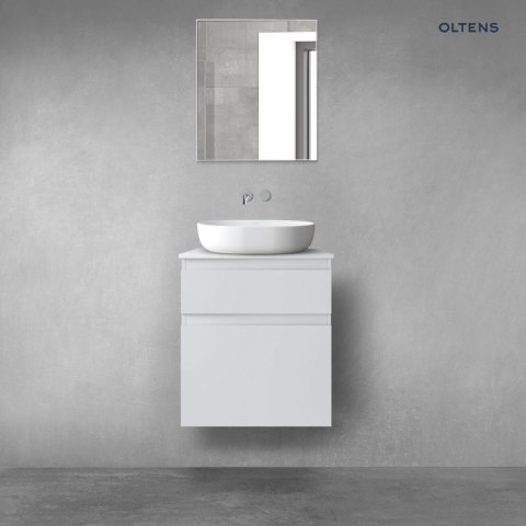 Vernal Oltens Vernal zestaw mebli łazienkowych 60 cm z blatem szary mat 68218700 Vernal Oltens Vernal zestaw mebli łazienkowych 60 cm z blatem szary mat 68218700