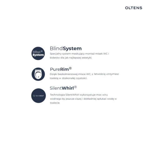 Hamnes Kort Stille Oltens Hamnes Kort Stille miska WC wisząca PureRim biała 42024000 Hamnes Kort Stille Oltens Hamnes Kort Stille miska WC wisząca PureRim biała 42024000
