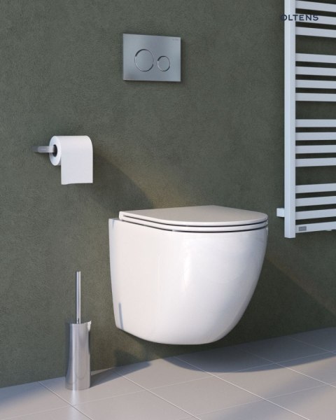 Hamnes Kort Stille Zestaw Oltens Hamnes Kort Stille miska WC wisząca PureRim z powłoką SmartClean z deską wolnoopadającą biały 42525000 Hamnes Kort Stille Zestaw Oltens Hamnes Kort Stille miska WC wisząca PureRim z powłoką SmartClean z deską wolnoopadającą biały 42525000