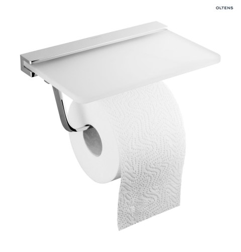 Vernal Oltens Vernal uchwyt na papier toaletowy z półką chrom 81110100 Vernal Oltens Vernal uchwyt na papier toaletowy z półką chrom 81110100