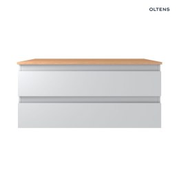Vernal Oltens Vernal szafka 100 cm podumywalkowa wisząca z blatem szary mat/dąb 68126700