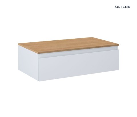 Vernal Oltens Vernal szafka 80 cm podumywalkowa wisząca z blatem szary mat/dąb 68108700 Vernal Oltens Vernal szafka 80 cm podumywalkowa wisząca z blatem szary mat/dąb 68108700