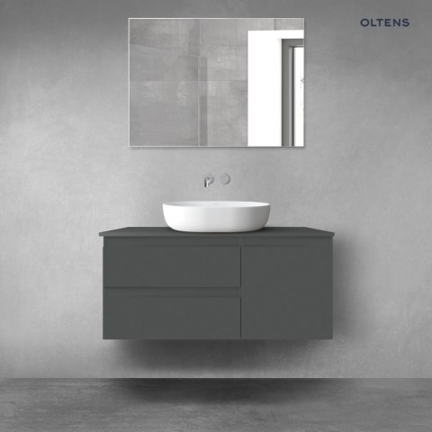Vernal Oltens Vernal zestaw mebli łazienkowych 100 cm z blatem grafit mat 68201400 Vernal Oltens Vernal zestaw mebli łazienkowych 100 cm z blatem grafit mat 68201400
