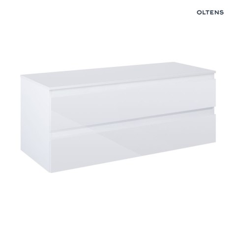 Vernal Oltens Vernal szafka 120 cm podumywalkowa wisząca z blatem biały połysk 68466000 Vernal Oltens Vernal szafka 120 cm podumywalkowa wisząca z blatem biały połysk 68466000
