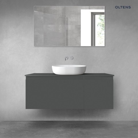 Vernal Oltens Vernal zestaw mebli łazienkowych 120 cm z blatem grafit mat 68248400 Vernal Oltens Vernal zestaw mebli łazienkowych 120 cm z blatem grafit mat 68248400