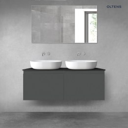 Vernal Oltens Vernal zestaw mebli łazienkowych 120 cm z blatem grafit mat/czarny mat 68246400