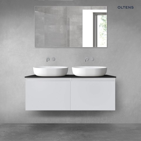 Vernal Oltens Vernal zestaw mebli łazienkowych 120 cm z blatem szary mat/czarny mat 68246700 Vernal Oltens Vernal zestaw mebli łazienkowych 120 cm z blatem szary mat/czarny mat 68246700