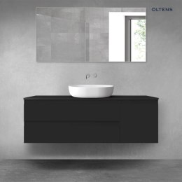 Vernal Oltens Vernal zestaw mebli łazienkowych 140 cm z blatem czarny mat 68262300