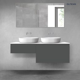 Vernal Oltens Vernal zestaw mebli łazienkowych 140 cm z blatem grafit mat/biały połysk 68306400