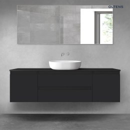 Vernal Oltens Vernal zestaw mebli łazienkowych 160 cm z blatem czarny mat 68377300