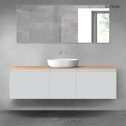 Vernal Oltens Vernal zestaw mebli łazienkowych 160 cm z blatem szary mat/dąb 68420700