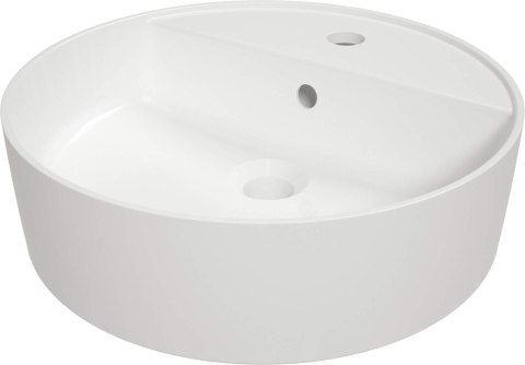 Deante Umywalka ceramiczna nablatowa z wyspą na baterię Deante Umywalka ceramiczna nablatowa z wyspą na baterię