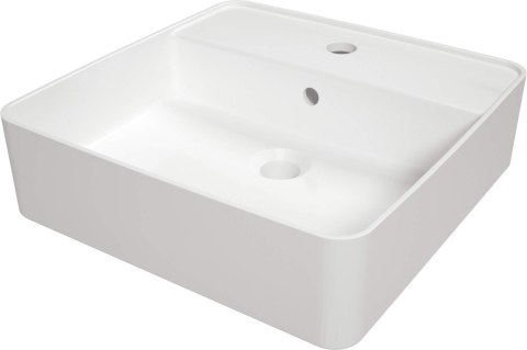 Deante Umywalka ceramiczna nablatowa z wyspą na baterię Deante Umywalka ceramiczna nablatowa z wyspą na baterię