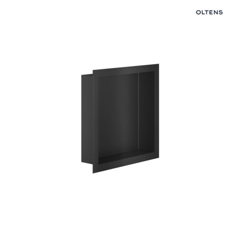 Grotta Oltens Grotta półka wnękowa 30x30x10 cm czarny mat 97000300 Grotta Oltens Grotta półka wnękowa 30x30x10 cm czarny mat 97000300