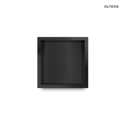 Grotta Oltens Grotta półka wnękowa 30x30x10 cm czarny mat 97000300 Grotta Oltens Grotta półka wnękowa 30x30x10 cm czarny mat 97000300