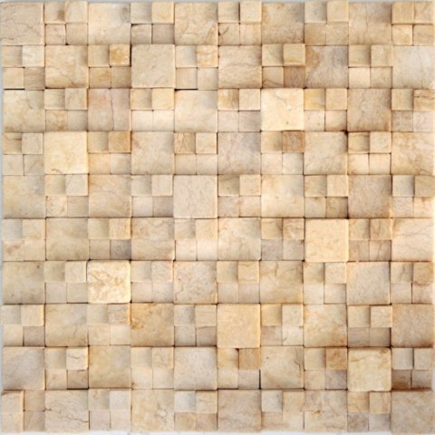 Cubic kwadraty 3D małe beż MK.29 30;5x30;5 - Ścienna - Mat Cubic kwadraty 3D małe beż MK.29 30;5x30;5 - Ścienna - Mat