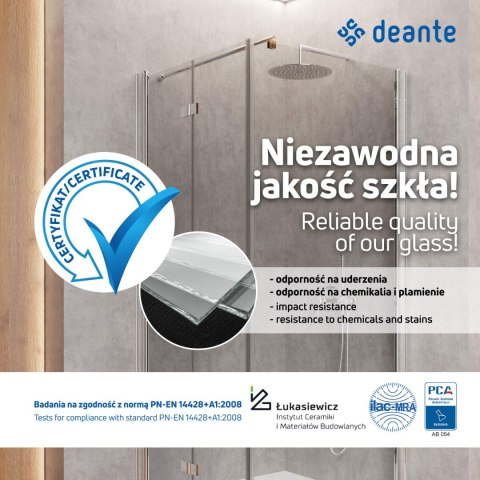 Deante Parawan nawannowy 100x140 cm Deante Parawan nawannowy 100x140 cm