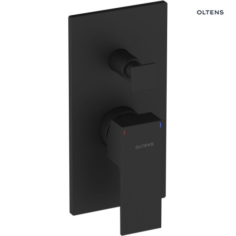 Gota Oltens Gota bateria wannowo-prysznicowa podtynkowa kompletna czarny mat 34101300 Gota Oltens Gota bateria wannowo-prysznicowa podtynkowa kompletna czarny mat 34101300