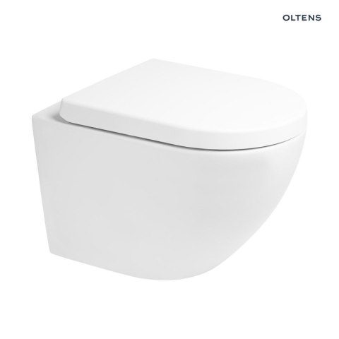 Hamnes Kort Zestaw Oltens Hamnes Kort miska WC wisząca PureRim z deską wolnoopadającą biały 42034000 Hamnes Kort Zestaw Oltens Hamnes Kort miska WC wisząca PureRim z deską wolnoopadającą biały 42034000