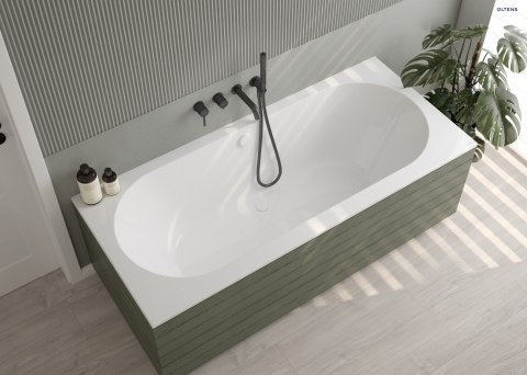 Lykke Oltens Lykke wanna 180x80 cm prostokątna akrylowa biała 10014000 Lykke Oltens Lykke wanna 180x80 cm prostokątna akrylowa biała 10014000