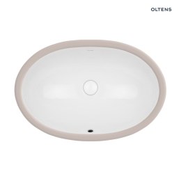 Gapa Oltens Gapa umywalka 61x41 cm podblatowa z powłoką Smart Clean owalna biała 40605000