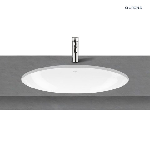 Gapa Oltens Gapa umywalka 61x41 cm podblatowa z powłoką Smart Clean owalna biała 40605000 Gapa Oltens Gapa umywalka 61x41 cm podblatowa z powłoką Smart Clean owalna biała 40605000