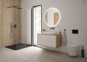 Bergytan Oltens Bergytan brodzik 100x80 cm prostokątny RockSurface czarny mat 15100300