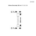 Ronneby Oltens Ronneby wąż prysznicowy 125 cm czarny mat 37200300
