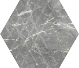 MARVELSTONE LIGHT GREY HEKSAGON GRES SZKL. MAT. 19,8X17,1 G1