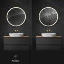 Nordlis Oltens Nordlis lustro 100 cm okrągłe z oświetleniem LED i systemem Klarglas 64110800