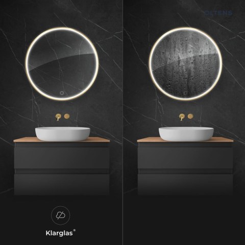 Nordlis Oltens Nordlis lustro 100 cm okrągłe z oświetleniem LED i systemem Klarglas 64110800 Nordlis Oltens Nordlis lustro 100 cm okrągłe z oświetleniem LED i systemem Klarglas 64110800
