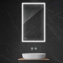 Nordlis Oltens Nordlis lustro 60x100 cm prostokątne z oświetleniem LED i systemem Klarglas 64106000