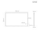 Nordlis Oltens Nordlis lustro 60x100 cm prostokątne z oświetleniem LED i systemem Klarglas 64106000