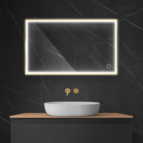 Nordlis Oltens Nordlis lustro 60x100 cm prostokątne z oświetleniem LED i systemem Klarglas 64106800 Nordlis Oltens Nordlis lustro 60x100 cm prostokątne z oświetleniem LED i systemem Klarglas 64106800